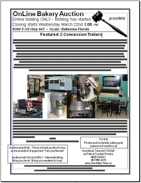 PDF flyer of Auction